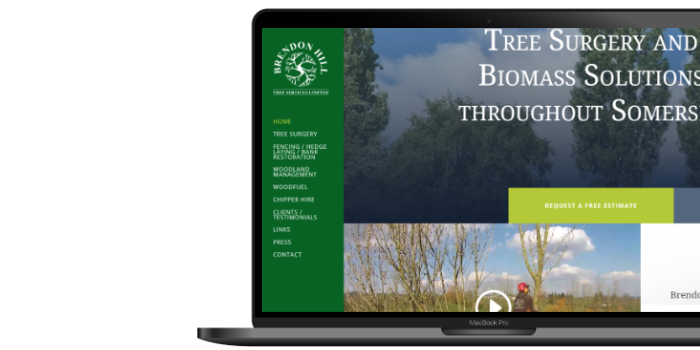 Tree Surgeon website design